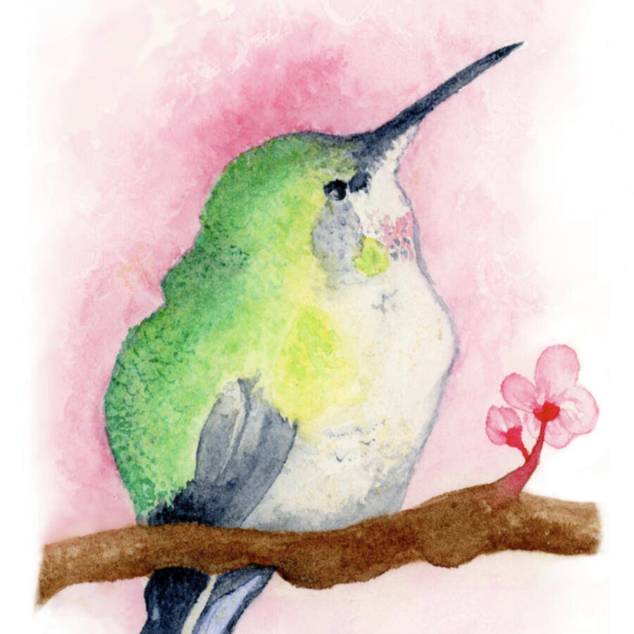 Watercolor on paper, 2021